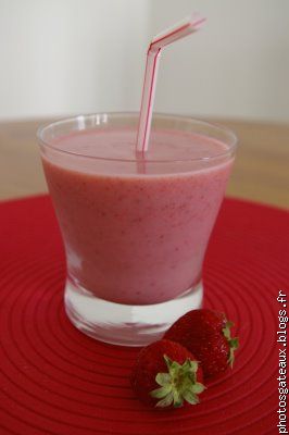 Smoothie banane fraise